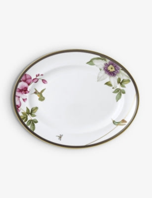 Wedgwood hummingbird fine bone china oval platter 35cm - British product