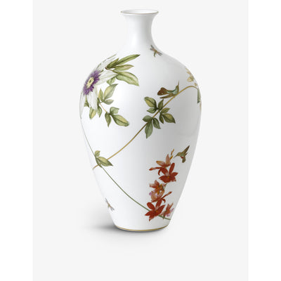 selfridges Wedgwood Hummingbird Hand-Painted Fine Bone China Vase 35cm- Buy online at McGrocer