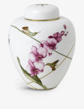 Wedgwood hand-painted hummingbird lidded vase 15cm (British brand)