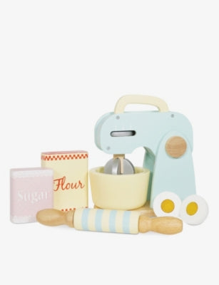 Le Toy Van wooden kitchen mixer play set - British product