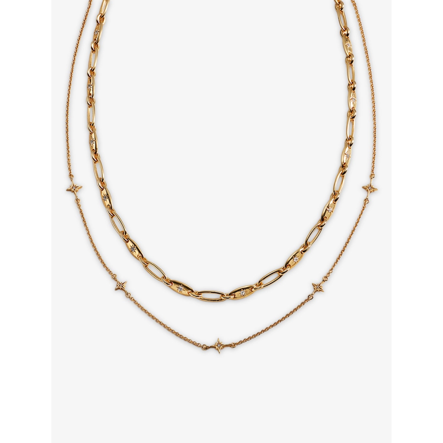 Astley Clarke white sapphire station necklace 40.64cm (British brand)