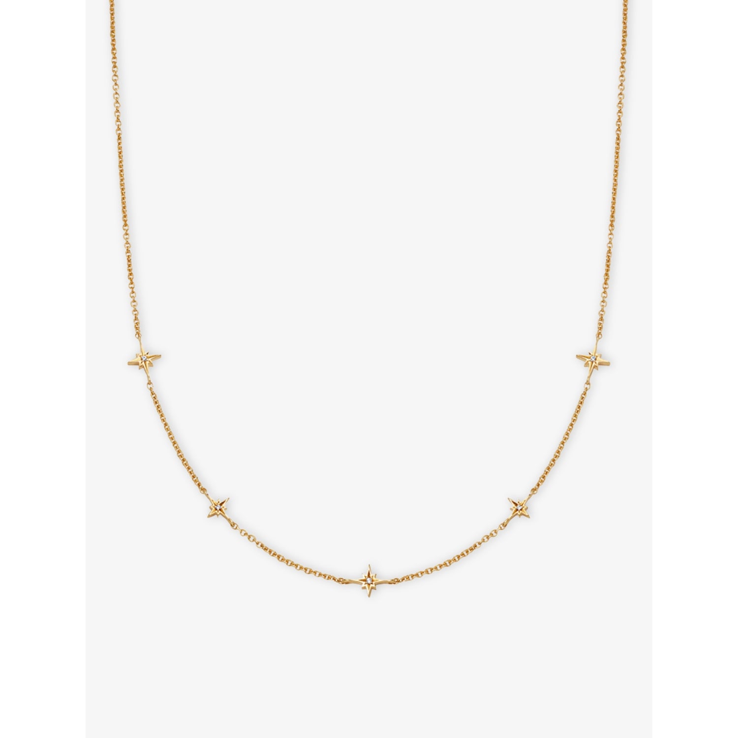 Astley Clarke white sapphire station necklace 40.64cm (British brand)