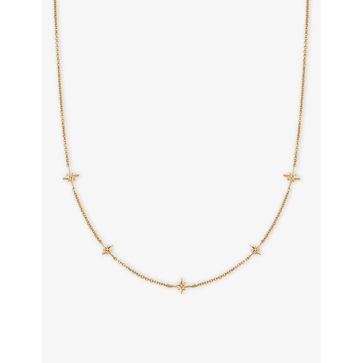 Astley Clarke white sapphire station necklace 40.64cm (British brand)