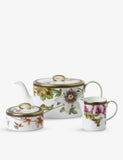 Wedgwood Hummingbird fine bone china 3-piece tea set, imported from the UK