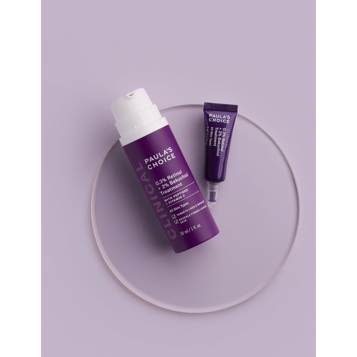 Paula's Choice 0.3% retinol and 2% bakuchiol treatment 5ml (British brand)