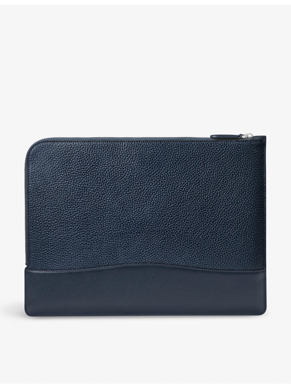 Aspinal of London large logo-embossed leather laptop case, imported from the UK
