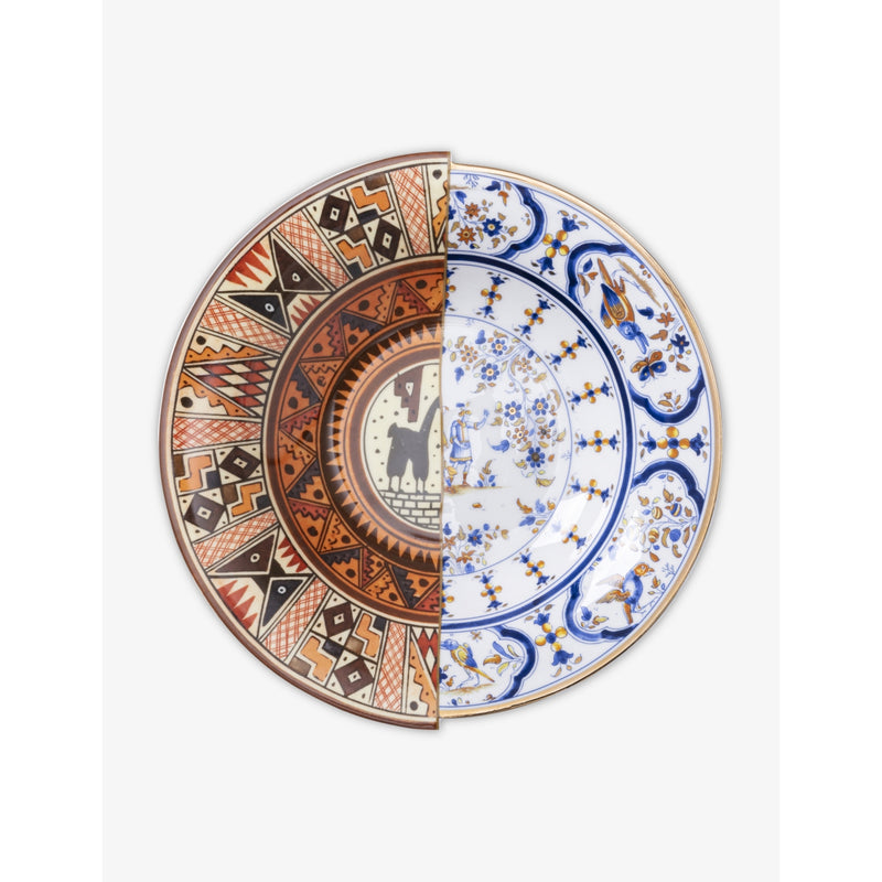 Seletti Hybrid Tula printed porcelain soup bowl 25.4cm - British product