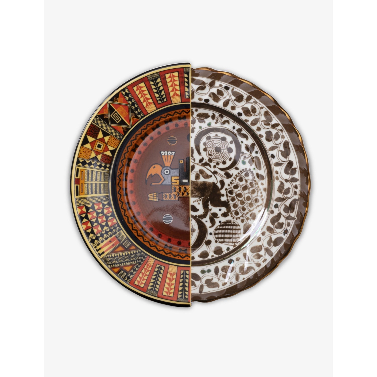 Seletti porcelain dinner plate Hybrid Milta 27.5cm, imported from the UK