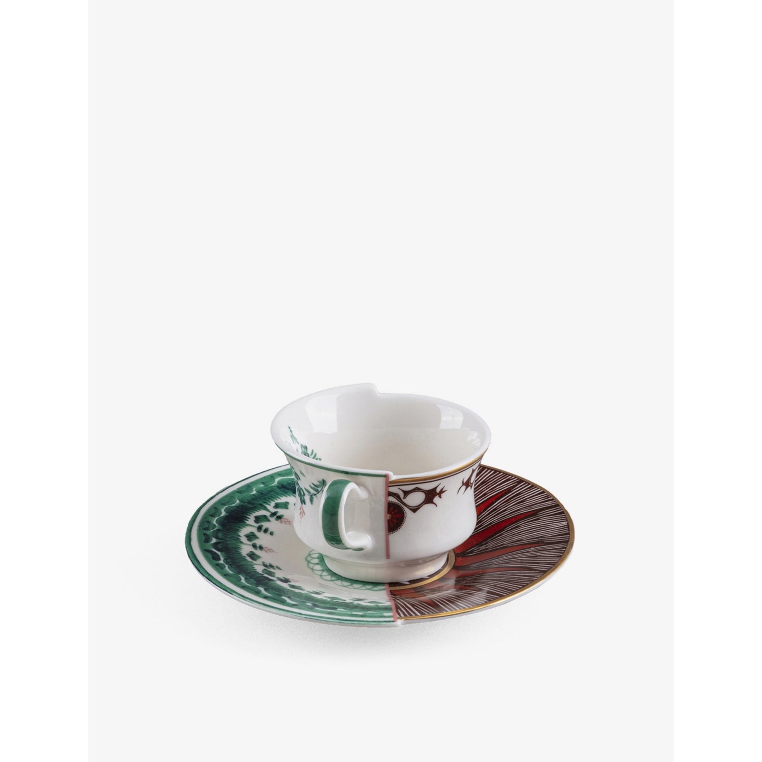 Seletti Hybrid Chucuito porcelain coffee cup and saucer (British brand)
