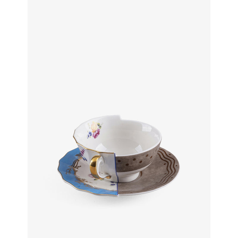 Seletti Kerma porcelain teacup and saucer, imported from the UK