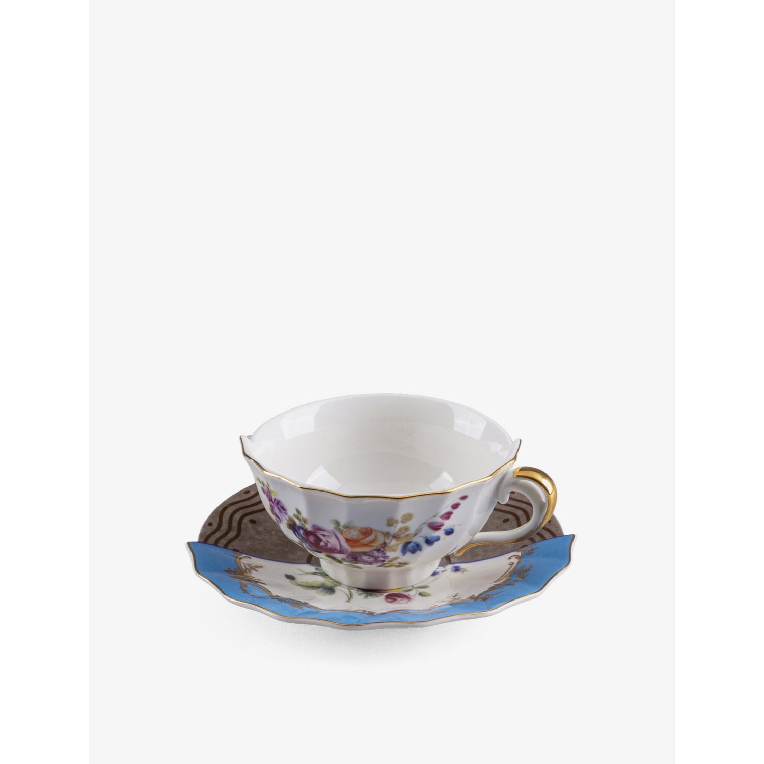 Seletti Kerma porcelain teacup and saucer, imported from the UK