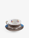 Seletti Kerma porcelain teacup and saucer, imported from the UK
