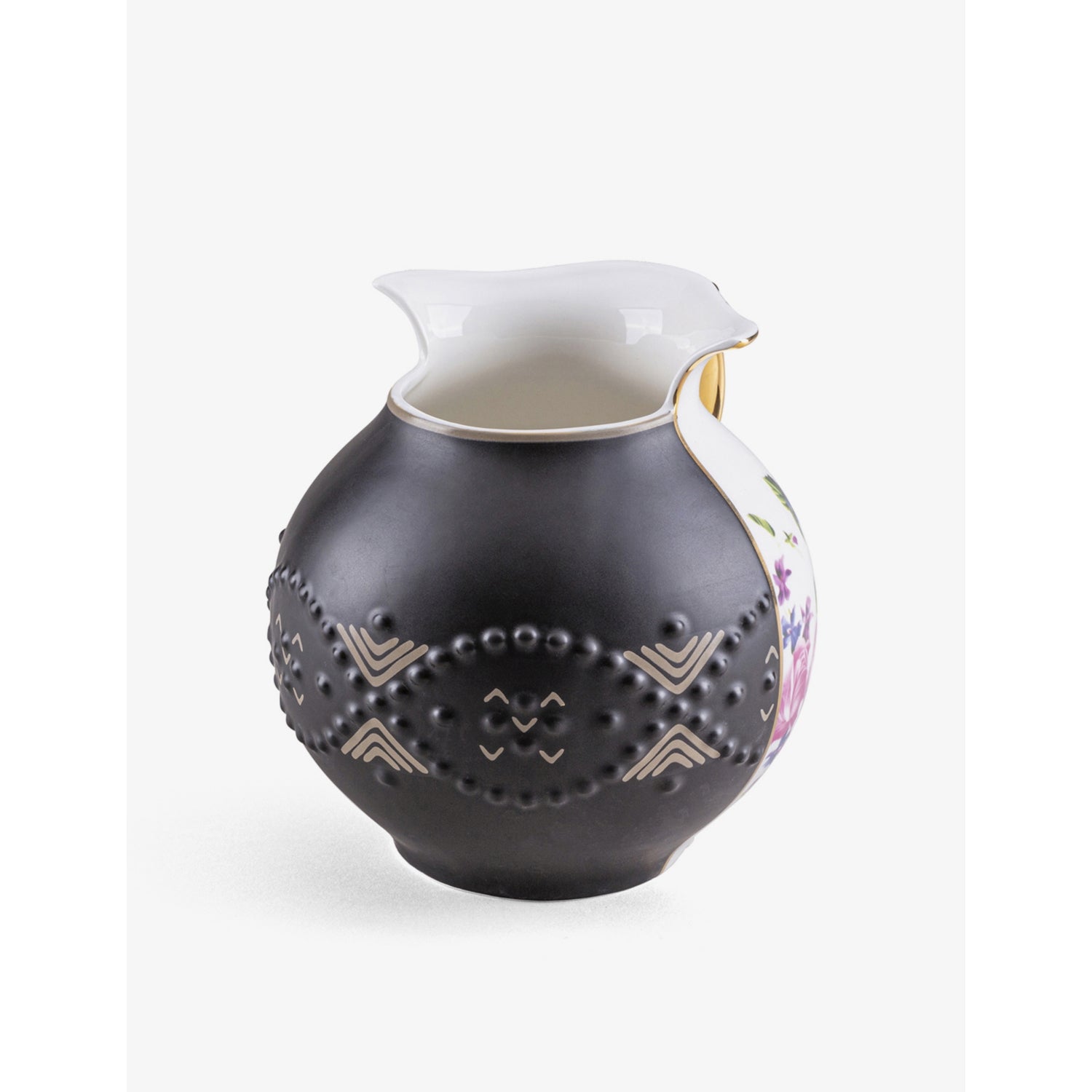 Seletti Ife abstract-pattern bone-china vase 18.5cm - British product