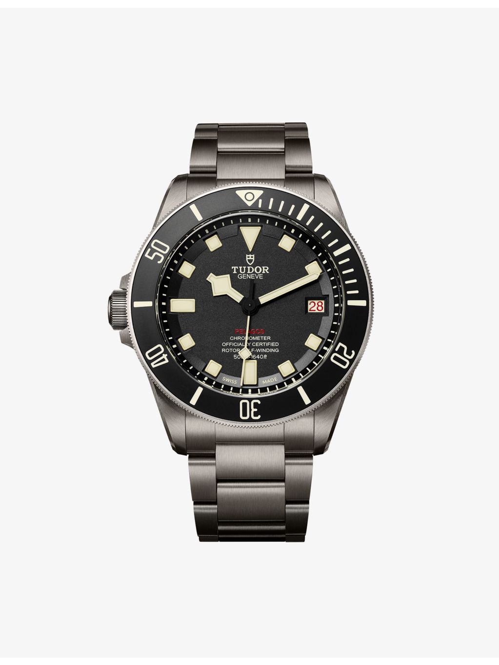Tudor Pelagos LHD automatic watch titanium stainless steel 42mm (British brand)