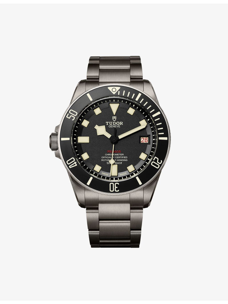 Tudor Pelagos LHD automatic watch titanium stainless steel 42mm (British brand)