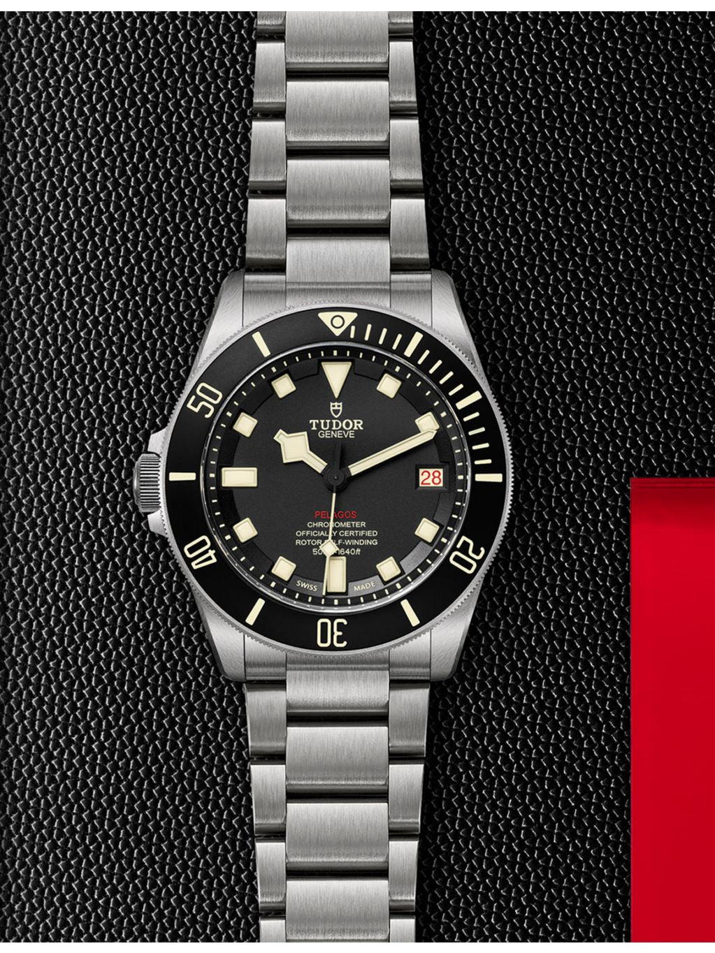 Tudor Pelagos LHD automatic watch titanium stainless steel 42mm (British brand)
