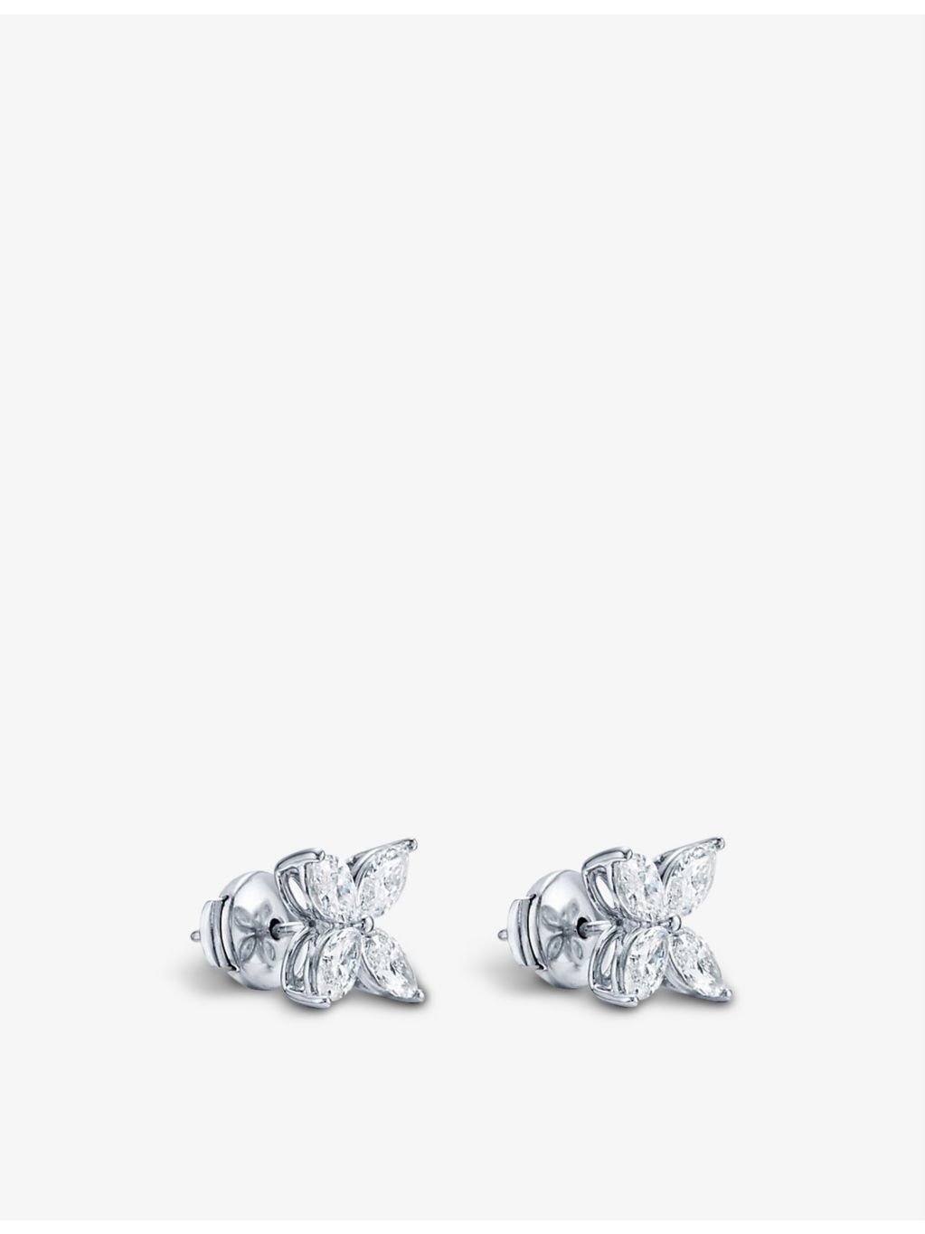 Tiffany & Co. platinum marquise diamond studs 1.62ct, imported from the UK
