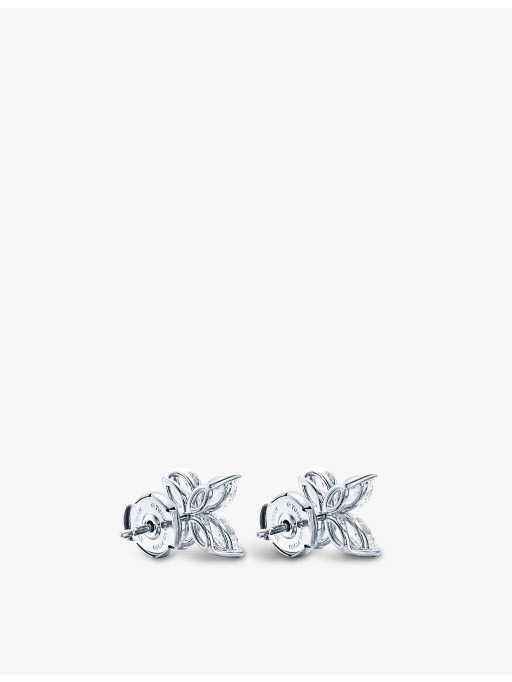 Tiffany & Co. platinum marquise diamond studs 1.62ct, imported from the UK
