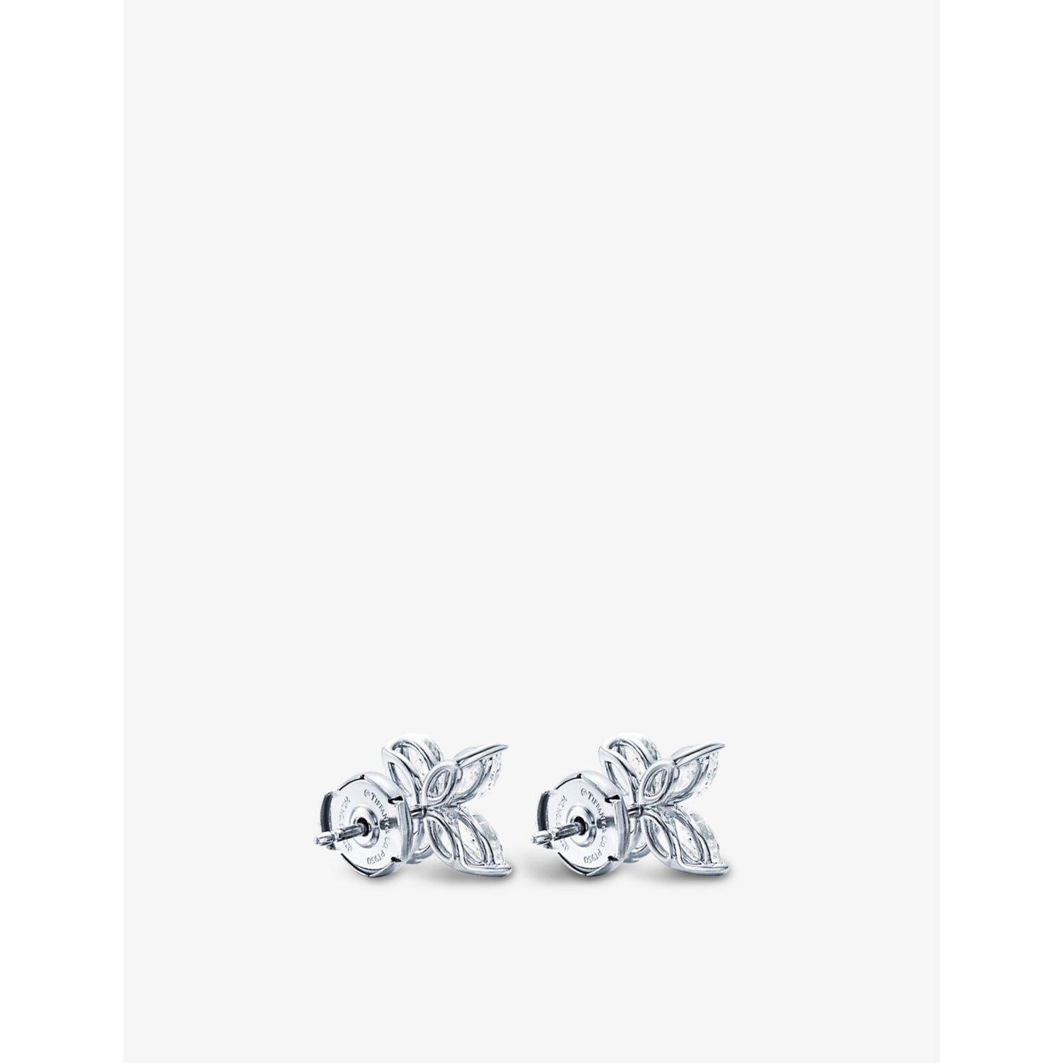 Tiffany & Co. platinum marquise diamond studs 1.62ct, imported from the UK