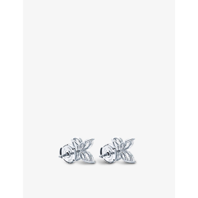 Tiffany & Co. platinum marquise diamond studs 1.62ct, imported from the UK