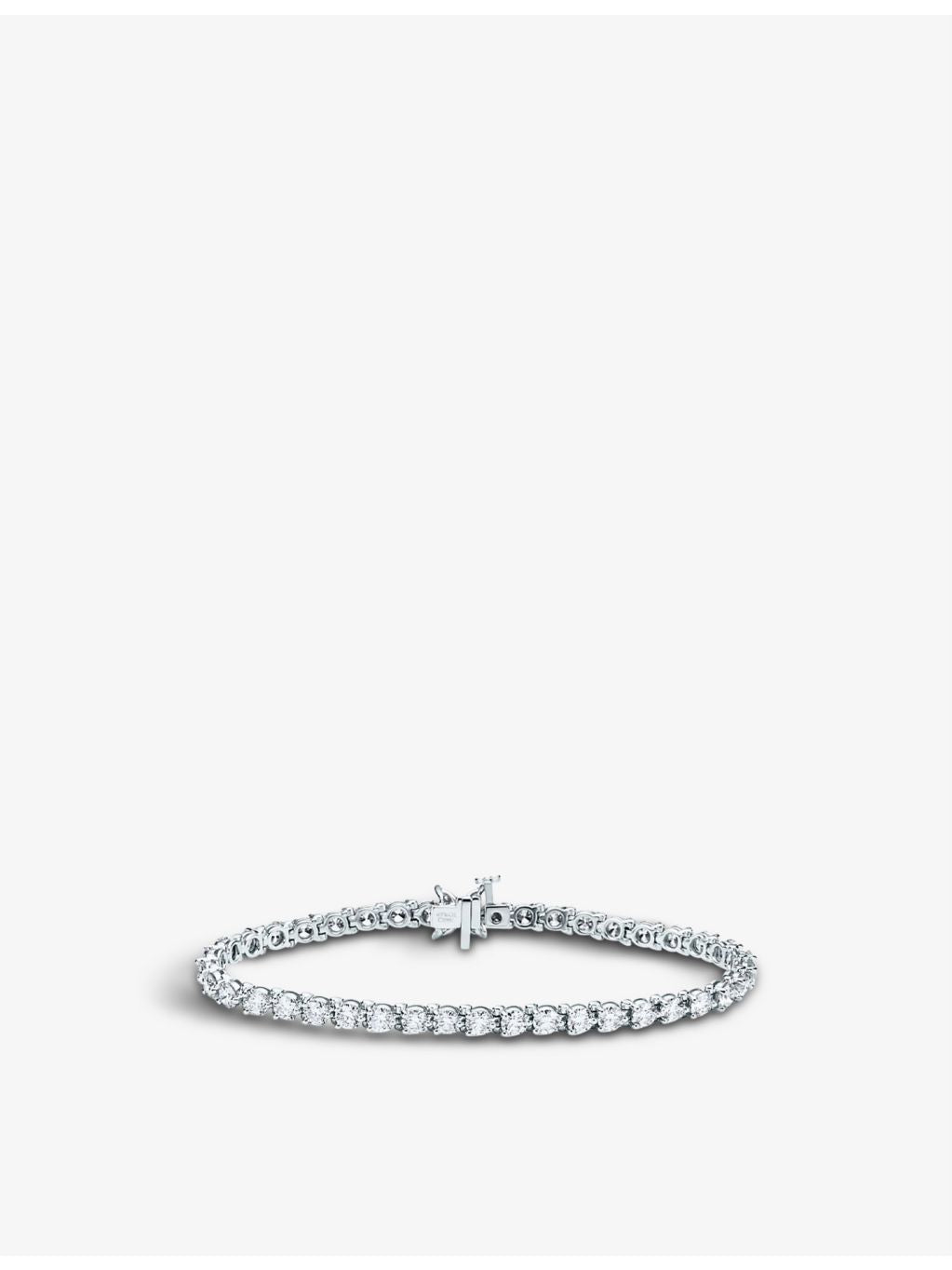 Tiffany Victoria platinum diamond tennis bracelet 7 inch (British brand)