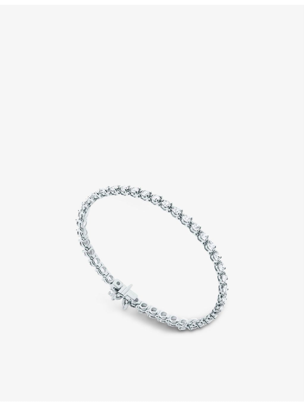 Tiffany Victoria platinum diamond tennis bracelet 7 inch (British brand)