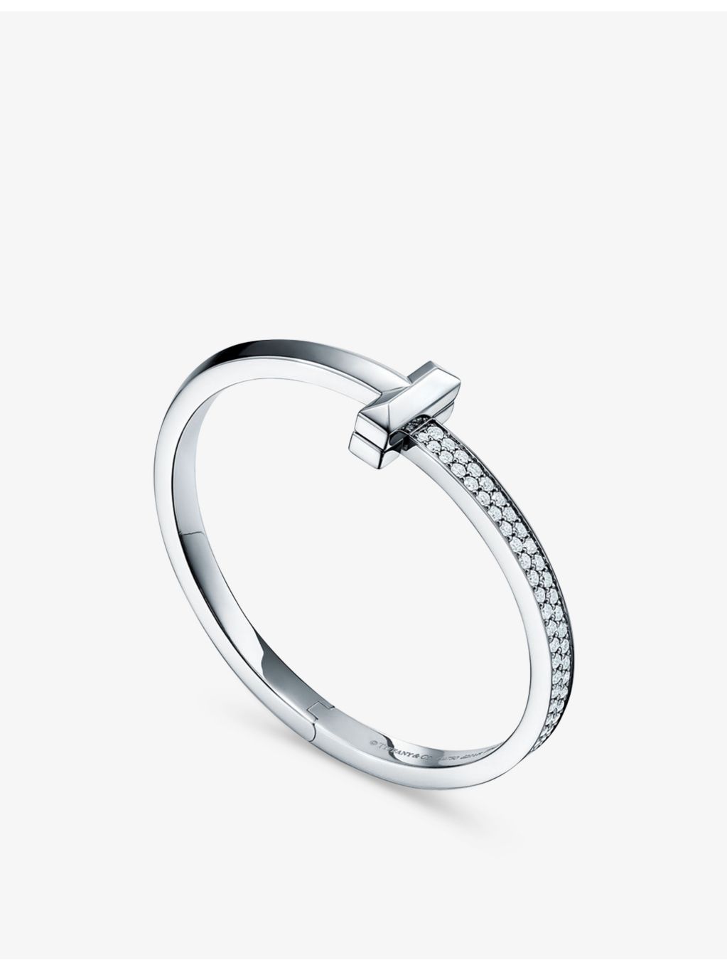 Tiffany & Co 18ct white gold diamond bracelet, 2.18ct T1 (British brand)