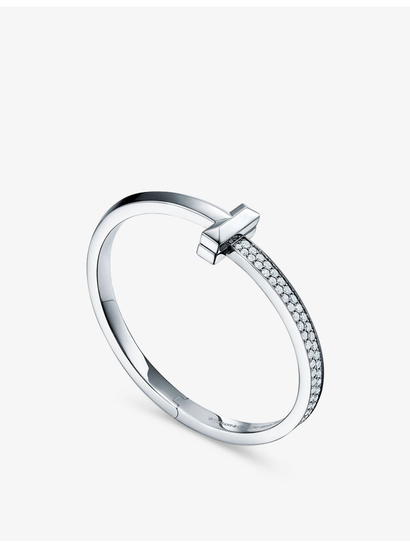 Tiffany & Co 18ct white gold diamond bracelet, 2.18ct T1 (British brand)
