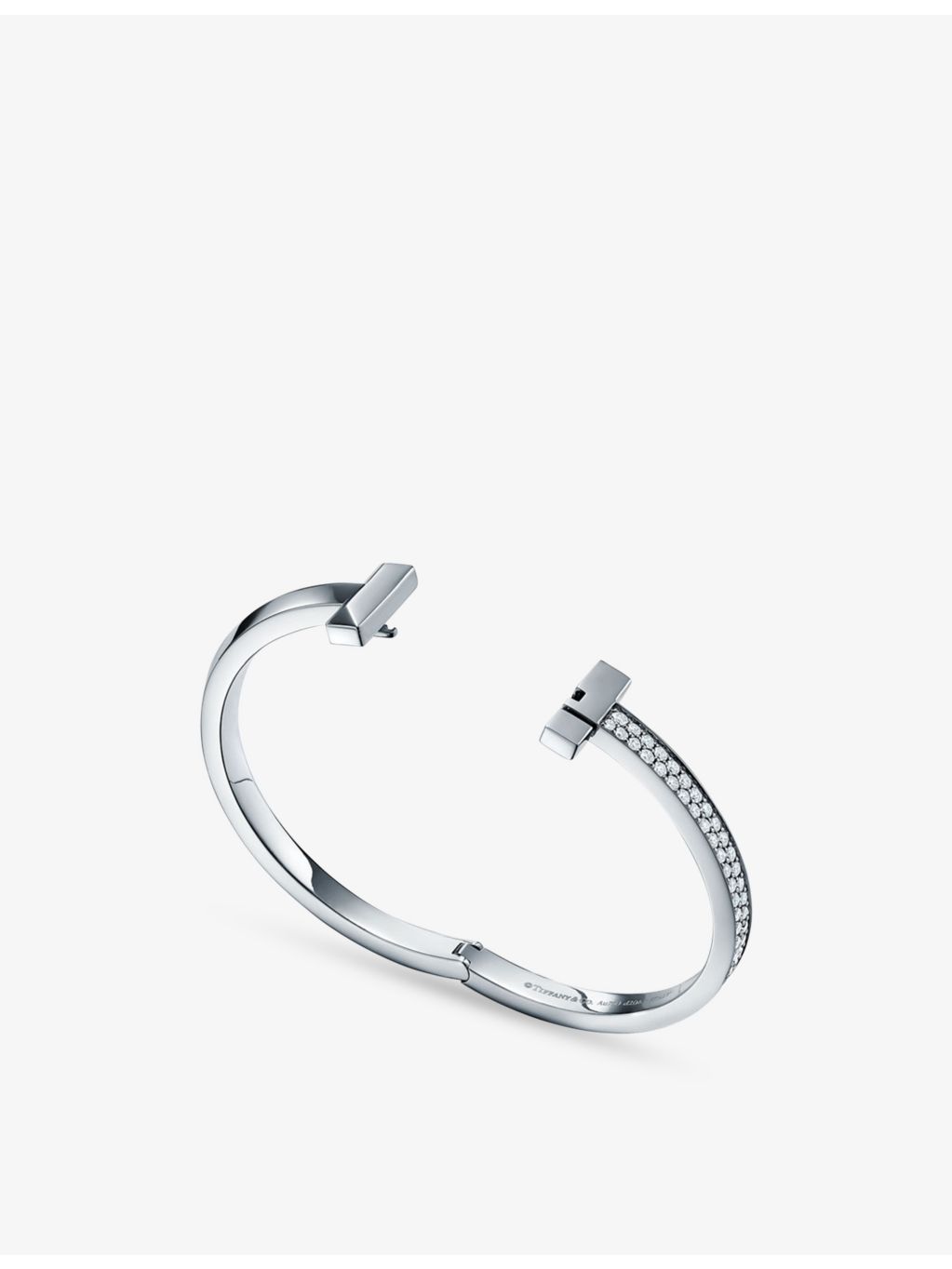Tiffany & Co 18ct white gold diamond bracelet, 2.18ct T1 (British brand)