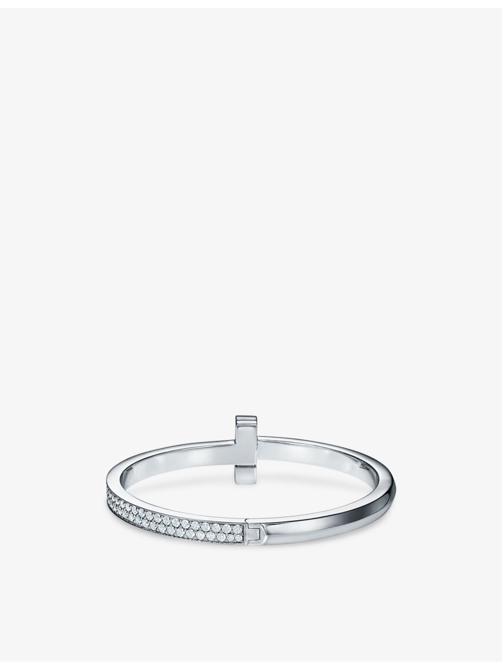 Tiffany & Co 18ct white gold diamond bracelet, 2.18ct T1 (British brand)