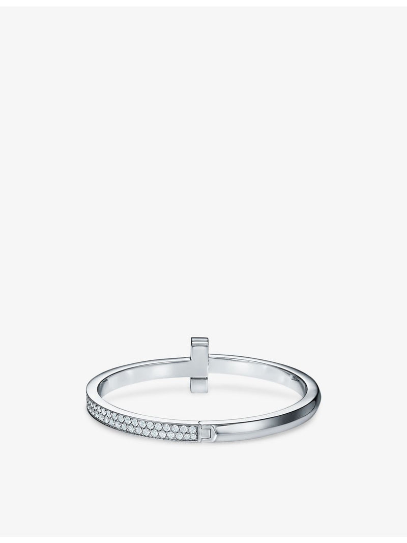 Tiffany & Co 18ct white gold diamond bracelet, 2.18ct T1 (British brand)