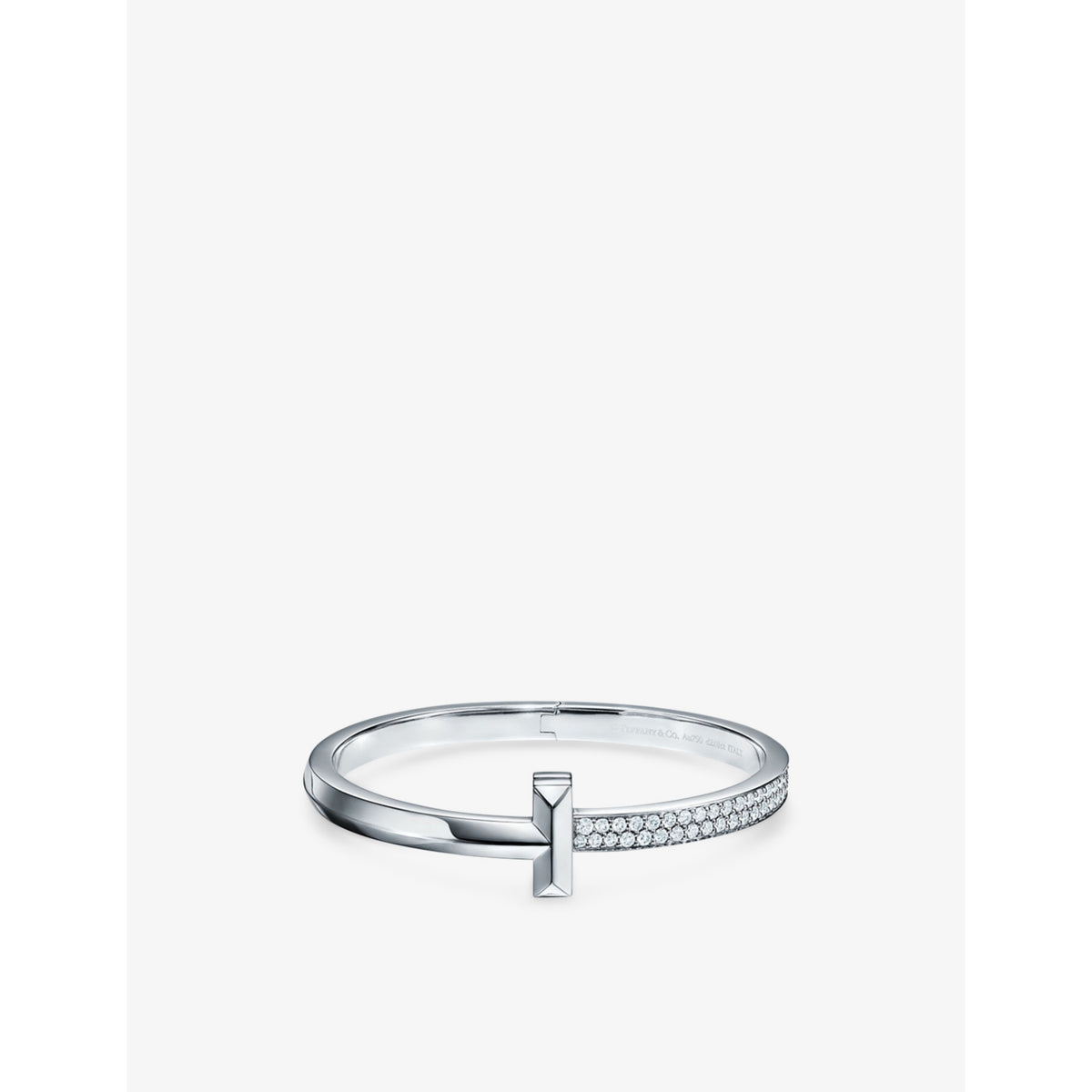 T1 18ct White-Gold And 2.18ct Round Brilliant-Cut Diamond Bracelet - S