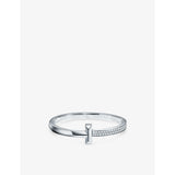 T1 18ct White-Gold And 2.18ct Round Brilliant-Cut Diamond Bracelet - S