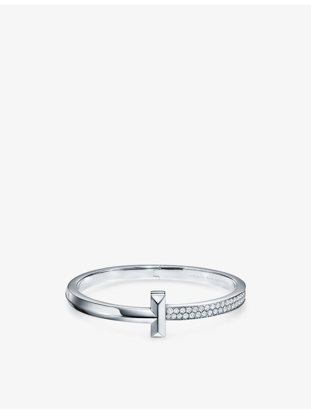 Tiffany & Co 18ct white gold diamond bracelet, 2.18ct T1 (British brand)