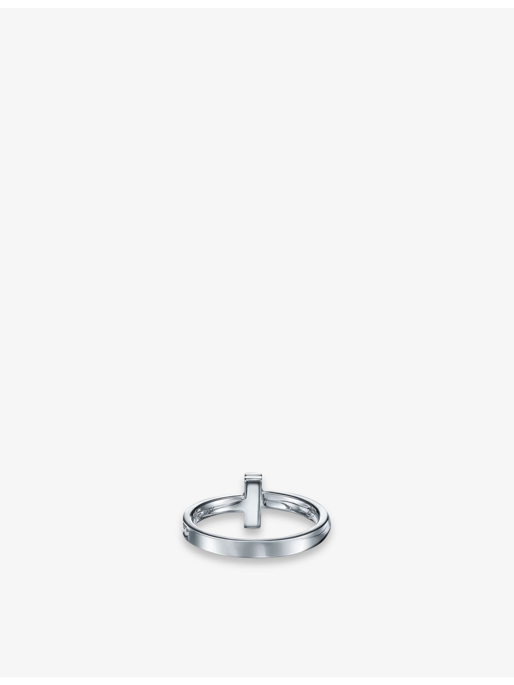 Tiffany T1 narrow diamond ring 18ct white gold, imported from the UK