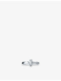 Tiffany T1 narrow diamond ring 18ct white gold, imported from the UK