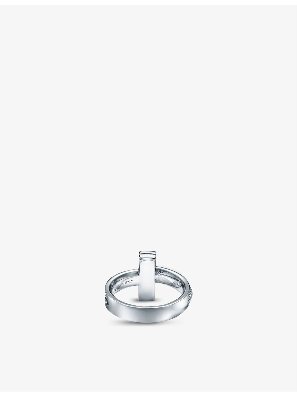 Tiffany & Co. T1 wide diamond ring 0.54ct white gold, imported from the UK