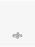 Tiffany & Co. T1 wide diamond ring 0.54ct white gold, imported from the UK