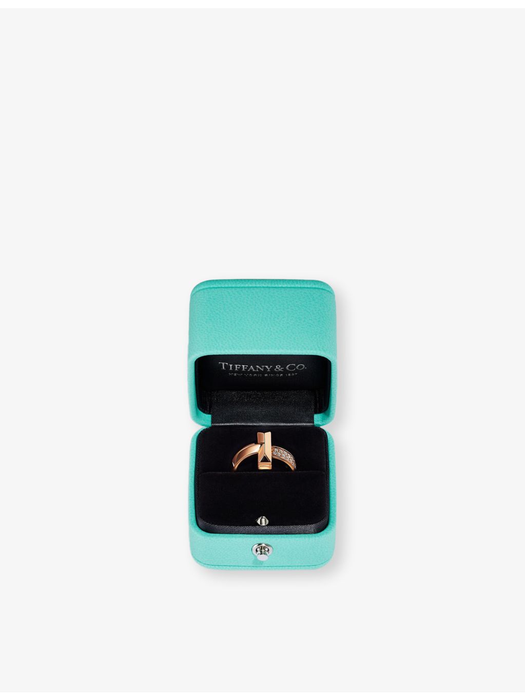 Tiffany & Co. 18ct rose-gold diamond ring 0.19ct - British product