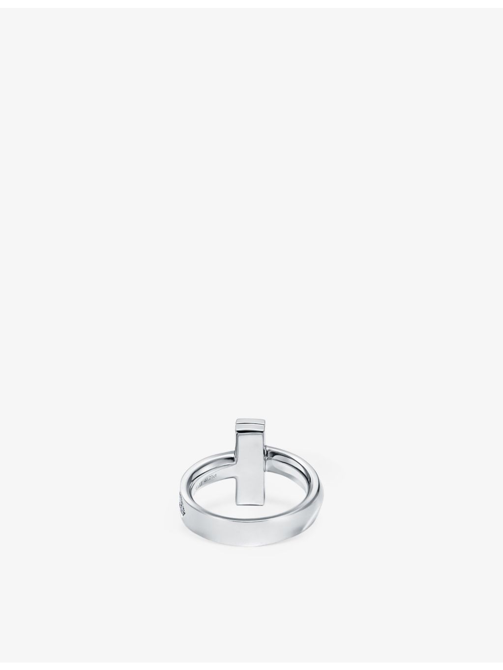 Tiffany T1 wide diamond ring 18ct white gold 0.21ct (British brand)