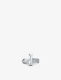 Tiffany T T1 Wide 18ct White-Gold Diamond Ring 0.21ct