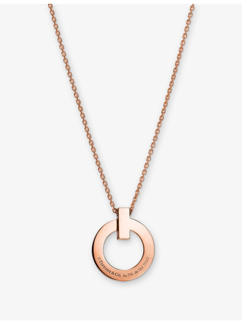 Tiffany & Co 18ct rose gold diamond pendant, imported from the UK