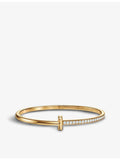 Tiffany & Co. T1 Narrow 18ct yellow gold diamond bracelet, imported from the UK