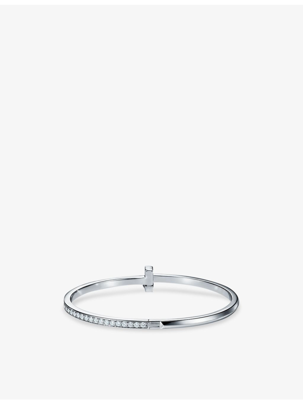 Tiffany & Co T1 white gold diamond bracelet 0.92ct (British brand)