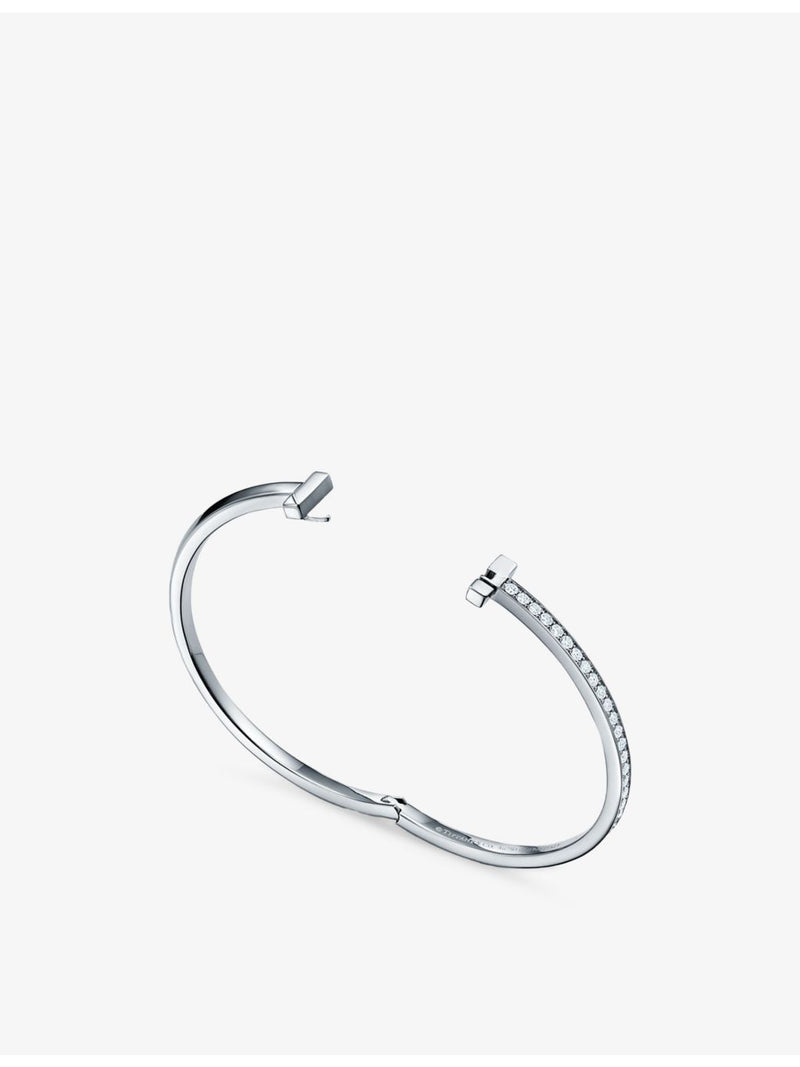 Tiffany & Co T1 white gold diamond bracelet 0.92ct (British brand)