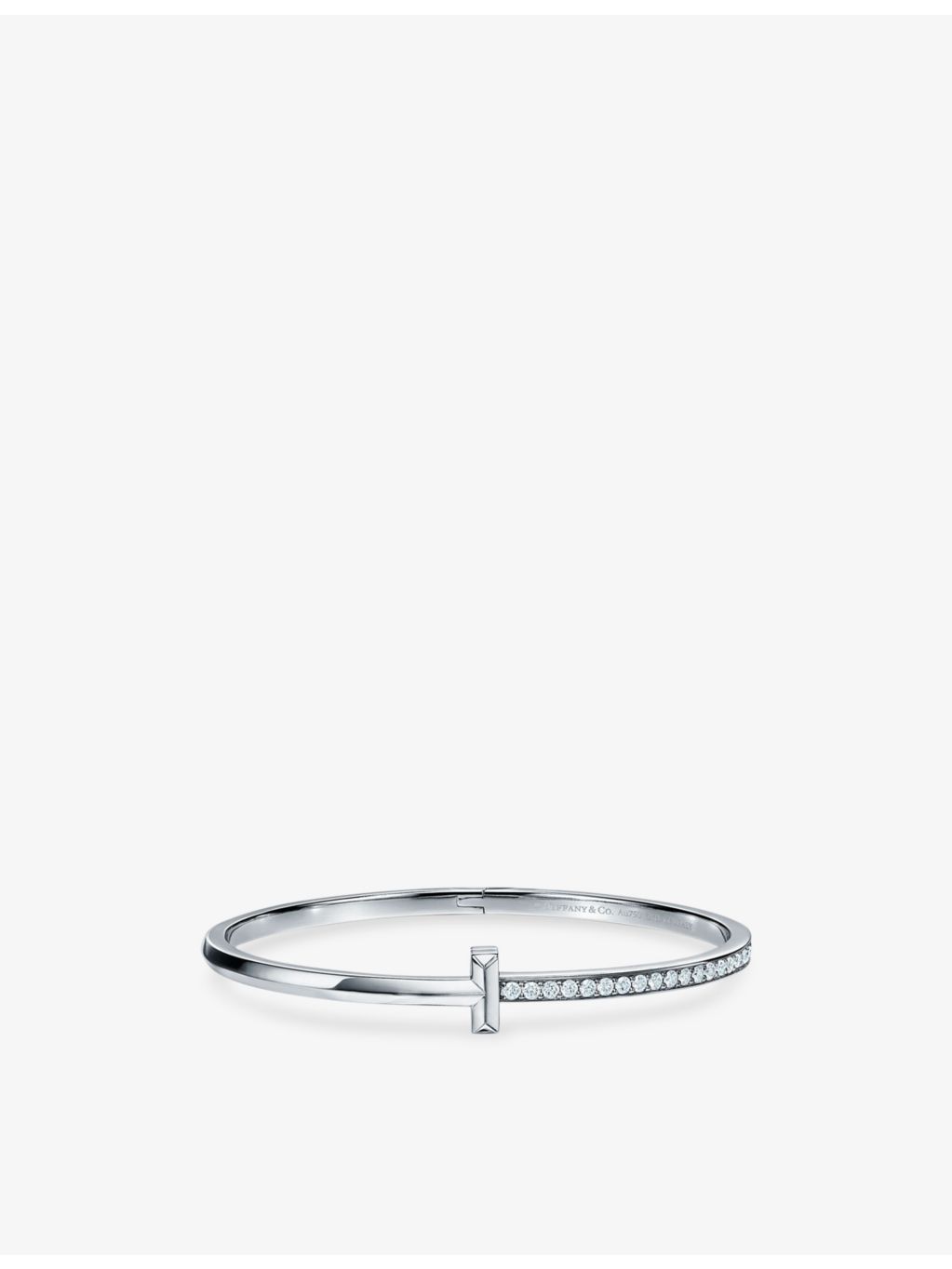 Tiffany & Co T1 white gold diamond bracelet 0.92ct (British brand)