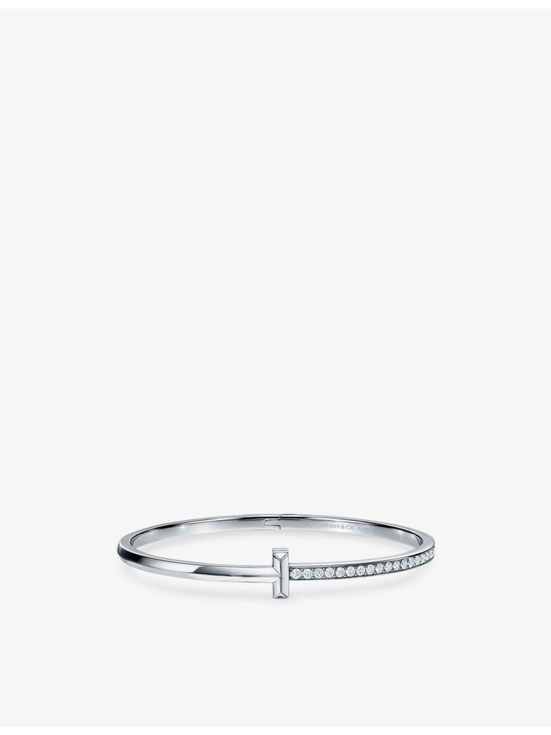 Tiffany & Co T1 white gold diamond bracelet 0.92ct (British brand)