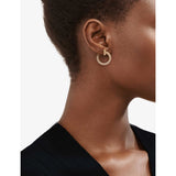 Tiffany T1 18ct gold diamond hoop earrings, imported from the UK
