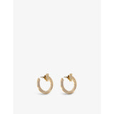 Tiffany T1 18ct gold diamond hoop earrings, imported from the UK