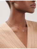 Tiffany & Co open circle diamond pendant 18ct rose gold, UK version